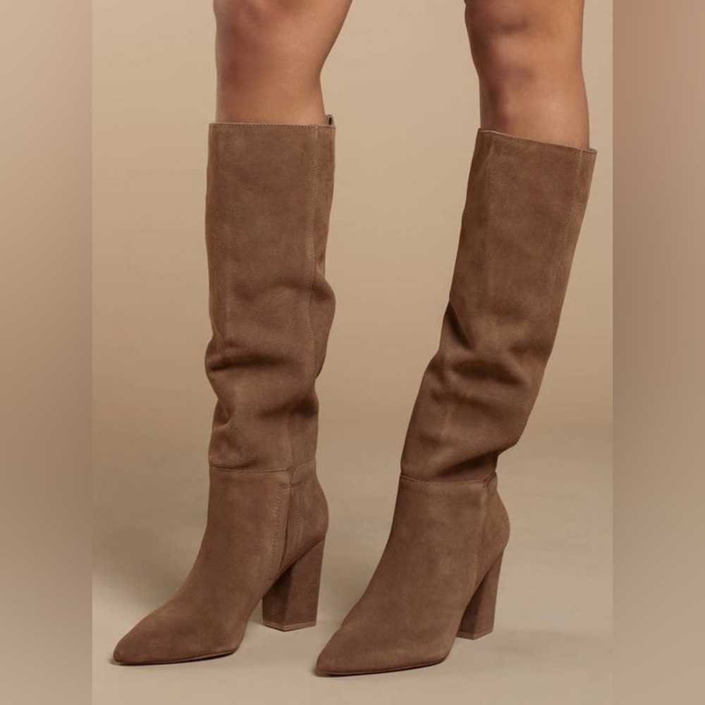 Steve Madden Suede Raddle Boots